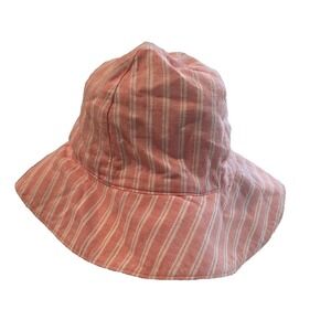 Baby Gap Eyelet Striped Bucket Sun Hat 6-12 Month Pool Summer Beach Cute‎ Lace